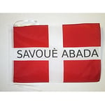 AZ FLAG Drapeau Savoie Indépendantiste 45x30cm - PAVILLON Savoyard Libre 30 x 45 cm Haute qualité