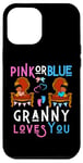 Coque pour iPhone 12 Pro Max Rose ou bleu Granny Loves You Grandma Nana Mimi Grandmother