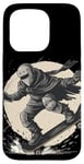 Coque pour iPhone 15 Pro Skateboard Knight pour patineur chevalerie