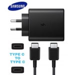 samsung 25w usb c pd fast charging wall charger with cable black