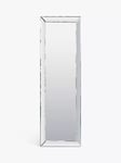 Gallery Direct Luna Rectangular Glass Frame Wall Mirror, Clear