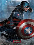 Captain America Civil War Impression sur Toile, Coton, Multicolore, 3,20 x 60,00 x 80,00 cm