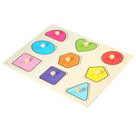 Funny Children Wooden Geometry Puzzle Kids Early Learning Educational Hand G New