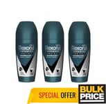 Rexona Men Invisible Dry Roll-on Deodorant Anti-Stain 45ml 3, 6 Pack