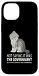 iPhone 14 Conspiracy Cat in Tin Foil Hat Government Case