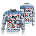 The Mandalorian And Grogu Baby Yoda Ugly Sweater 2024 Merry Christmas Men Pullover Höst Vinter Star Wars Damtröja style 11 L