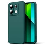 Byvuwiay Coque pour Xiaomi Redmi Note 13 Pro 5G / Poco X6 5G, Ultra Mince Premium Housse Souple en Silicone Liquide, Coque de Protection pour Xiaomi Redmi Note 13 Pro 5G / Poco X6 5G - Vert foncé