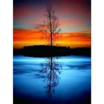 30x40cm 5D DIY Diamantmålning Full,P#Série de Paysages de Bord