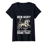 Womens Ben Hur More Like Been There Done That Roman Empire V-Neck T-Shirt