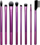 REAL TECHNIQUES Everyday Eye Essentials Eyeshadow Brush Set, No Colour, 8 Count