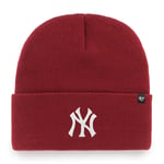 Mlb New York Yankees Ny Wool Hat Haymaker Beanie Knit Red Hat 195000722783