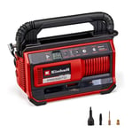 Einhell Compresseur sans fil PRESSITO 18/25 Solo Power X-Change (18 V, 11 bar max., kit de 3 adaptateurs inclus) Livré sans Batterie ni Chargeur