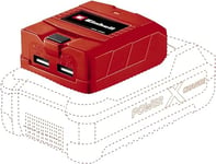 Einhell Bloc d'alimentation USB sans fil TE-CP 18 Li USB - Power X-Change (18V, 2 Ports USB) Livré sans Batterie ni Chargeur