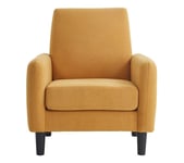 Fauteuil HOLL Tissu jaune