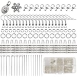 Keyouny - 1 pcs Kit Fabrication de Bijoux Accessoire de Creation Argent pour Débutants Faisant Starter diy Colliers Boucles D'Oreilles Bracelets des