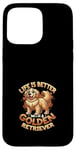 Coque pour iPhone 15 Pro Max Golden Retriever Chien Race Golden Retriever