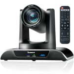 Tenveo 4K PTZ Caméra de Conférence Zoom Optique 12X USB3.0 HDMI Caméra de Vidéoconférence Streaming Webcam Fonctionne avec Skype/Zoom/Teams/OBS pour Réunion Eglise Education Médical