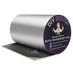 DIY Doctor Butyl Tape - Waterproof Tape for Leaks - Roof Sealant - Outdoor Repair Tape - Aluminium Foil 200mm x 5m