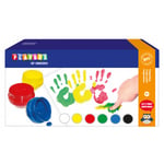 Playbox Fingermaling 6 farger 50ml - 6 stk