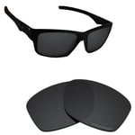 Hawkry SaltWater Proof Black Replacement Lenses for-Oakley Jupiter Squared