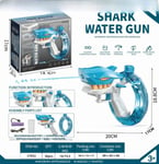 Shark Water Gun Beach Sand Lelut [sininen] (englanninkielinen värilaatikko)-Uudet sähkökäyttöiset Shark Water Gun Beach Sand Lelut Interaktiiviset lasten leikkikalut Pitkän kantaman automaattinen räjähdysase yli rajojen