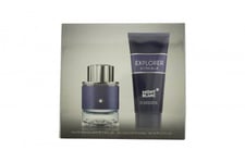 MONT BLANC EXPLORER ULTRA BLUE GIFT SET 60ML EDP + 100ML SHOWER GEL - MEN'S. NEW