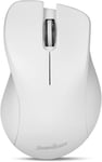 Perimice-621W Souris Sans Fil Silent Click Avec Design Ergo Compatible Pc De Bureau Et Ordinateur Portable Sans Fil 2,4 Ghz Blanc