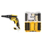 Dewalt DCF622N-XJ Self Drilling TEK Screwdriver Bare Unit, 18 V, Yellow/Black + Suitable Power Tool Accessory