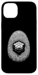 Coque pour iPhone 14 Plus Magic Cube Fingerprint - Amateur de cubes graphiques vintage