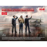 Icm - Wwii Pilots Of British Naval Aviationmaquette Figurine Wwii Pilots Of British Naval Aviation Icm |32118| 1:32 Figurine Miniature