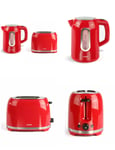  SET Bouilloire électrique + Grille-pain 2 fentes rouge très design   850W/220W 