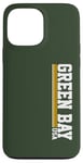 iPhone 13 Pro Max Vintage Green Bay Stripes USA Pride Retro Green Bay Case