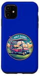 Coque pour iPhone 11 Golf Caddy Crew Poussette de vacances et chariot de golf