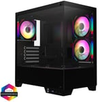 CiT Charger ARGB Micro ATX Case Gaming - 3 Fans Black