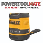 Dewalt DCR009 Rechargeable Compact Bluetooth Speaker  3.7v 86db Cordless