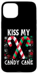 Coque pour iPhone 15 Plus Kiss My Candy Cane Fight Naughty Ugly Pull de Noël