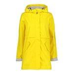 CMP - Veste femme à capuche fixe, Jaune, M