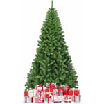 Sapin de Noël Artificiel 225CM, Aiguilles en pvc avec 1346 Branches Pied Métallique Solide, Arbre de Noël Idéal pour Maison,Bureau,Magasins Hôtels,