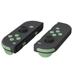 eXtremeRate Boutons de Remplacement Complet pour Nintendo Switch Joycon, Compatible avec Modèle OLED, ABXY Direction Home Plus Moins L R ZL ZR SR SL Trigger pour Joycon Manette,Matcha Vert