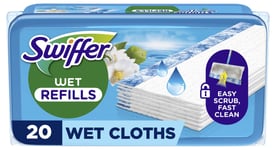 Swiffer Wet Refill fuktiga rengöringsdukar, 20-pack