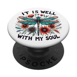 Citation inspirante « It Is Well With My Soul » PopSockets PopGrip Adhésif