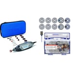 Dremel 3000 Outil Rotatif Multifonction 130W avec 15 Accessoires et 1 Sac & ccessoires SC690 EZ SpeedClic - Coffret de Meules à Tronçonner, 10 Disques