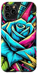 iPhone 11 Pro Floral Rose Botanical Art, Vibrant Street Style, Love Roses Case