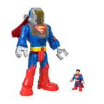 Fisher-Price Imaginext Coffret Robot Superman XL DC Super Friends de 30 cm de Haut avec Sons et lumières, pour Enfants à partir de 3 Ans, JCT47