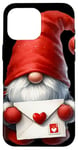 Coque pour iPhone 16 Pro Max Valentines Gnome Dad Heart Love Letter For Valentines Day