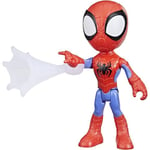 Marvel- Hasbro Amis fantastiques – Spidey, Figurine Jouet de 15 cm, avec 1 Accessoire, pour Les Enfants à partir de 3 Ans, F1935, Multicolore