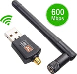 Sovittimet, USB-keskittimet, 1200 Mbps USB 3.0 WiFi-sovitin, Dual Band 2.4G/5G, 5dBi-antenni PC:lle ja kannettavalle tietokoneelle