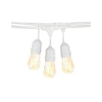 Guirlande Guinguette Blanche Suspendue IP65 6m pour 10 Ampoules E27