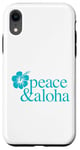 Coque pour iPhone XR Plage de surf pour les vacances de Peace and Aloha à Hawaï