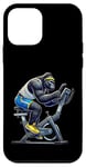 iPhone 12 mini Gorilla on Exercise Bike Gym Fitness Workout Training Case